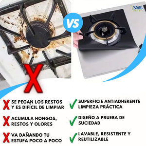 X4 StoveGuard®: Mantén tu estufa limpia sin esfuerzo