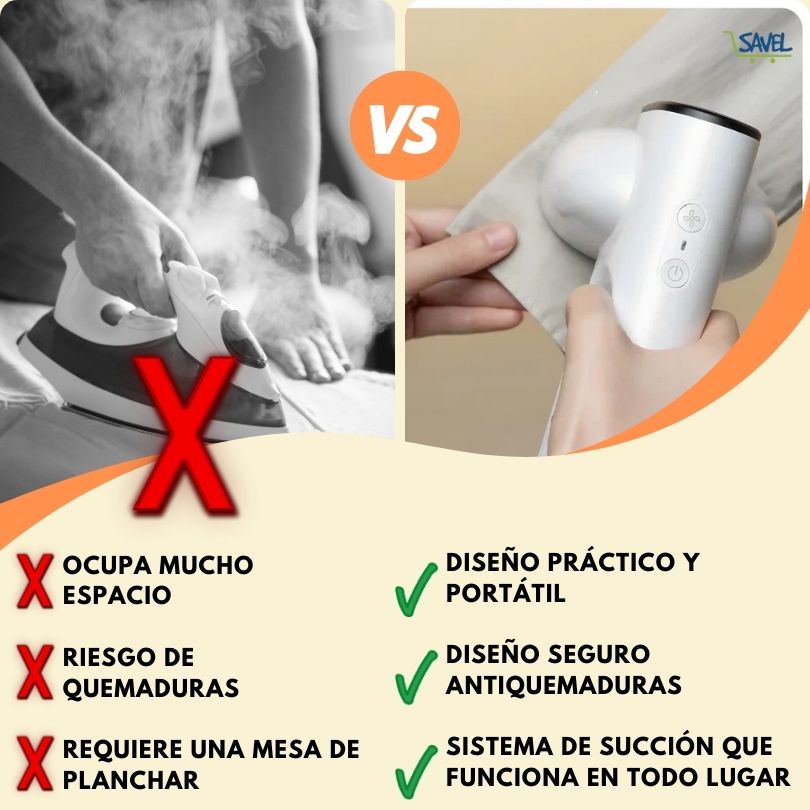 Steam Vac®: Plancha sin esfuerzo, tu ropa perfecta en segundos