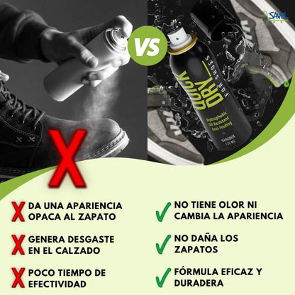 120ml Quick Dry Shoes®: Dale a tus zapatos protección total contra el agua