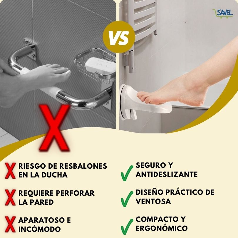 Shower Grip®: Despídete de complicaciones al depilarte en la ducha