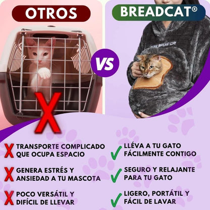 Bread Cat®: La mejor forma de llevar a tu gato contigo