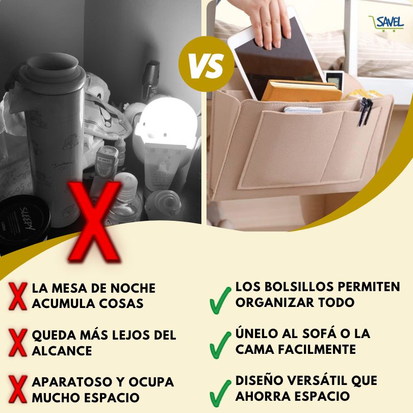 BedNeat®: Mantén tus cosas ordenadas y al alcance en todo momento