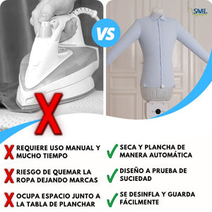Press Air® : Seca y plancha tu ropa al mismo tiempo