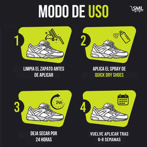 120ml Quick Dry Shoes®: Dale a tus zapatos protección total contra el agua