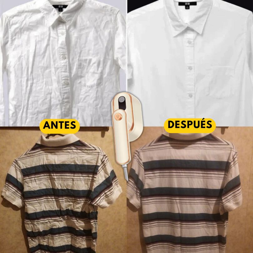 Steam Pro®: Deja tu ropa impecable en segundos, sin esfuerzo