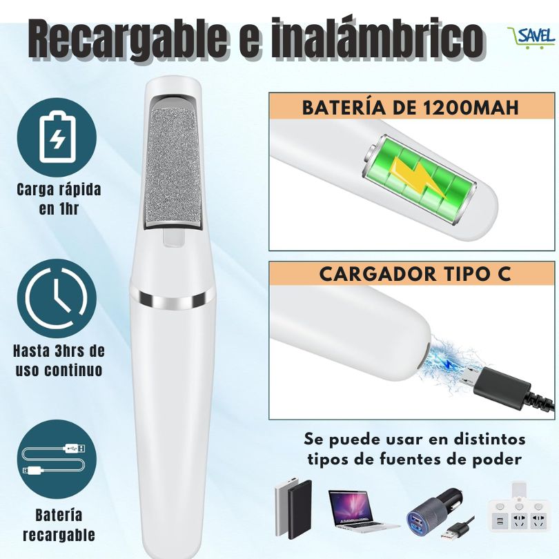 Spin Care®: Elimina la piel dura y reseca en segundos