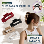 Soft Hold®: El gancho que cuida tu cabello (paga 1 y lleva 4 de diferentes colores)