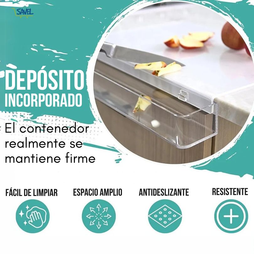 ClearChop®: Corta mientras mantienes tu cocina ordenada