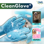 CleanGlove®: Haz que tu mascota le encante bañarse. (Par de Guantes)