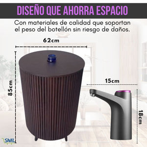 2 en 1 PerfectWater®: Cobertor de botellón y dispensador eléctrico