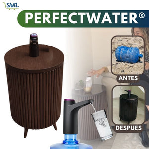 2 en 1 PerfectWater®: Cobertor de botellón y dispensador eléctrico