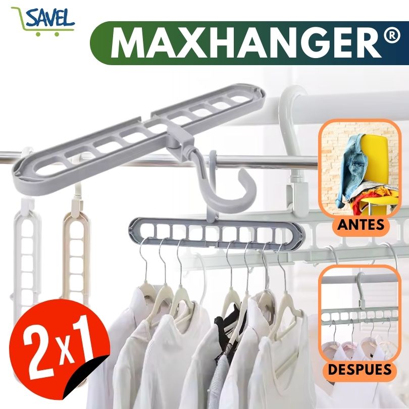 2x1 MaxHanger®: La mejor forma de tener tu armario organizado