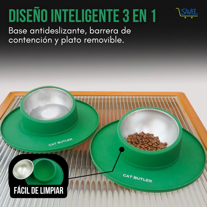 Stay Dish®: El plato que no se riega ni se mueve.