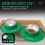 Stay Dish®: El plato que no se riega ni se mueve.