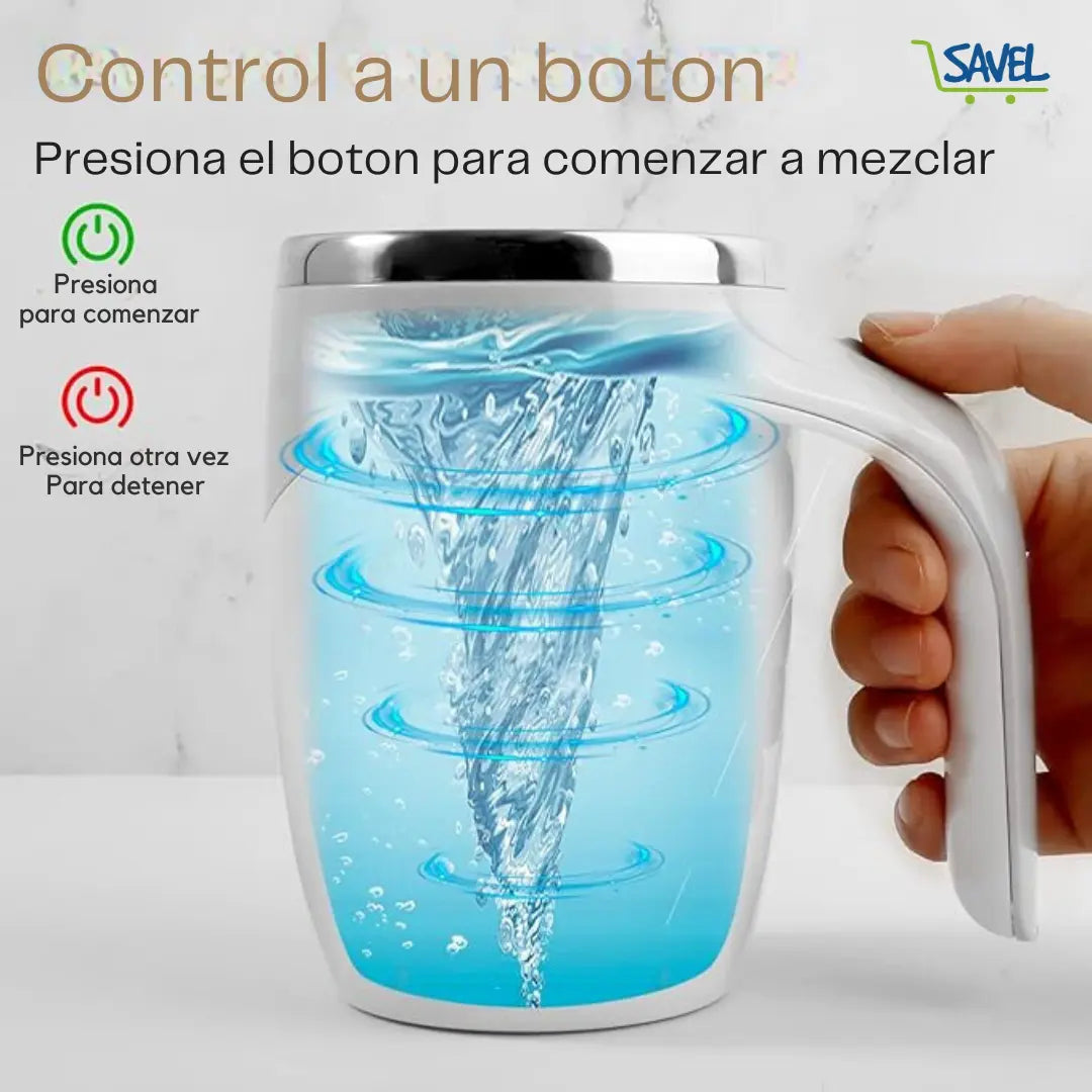 Taza QuickMix®: Mezcla Con Un Solo Botón.