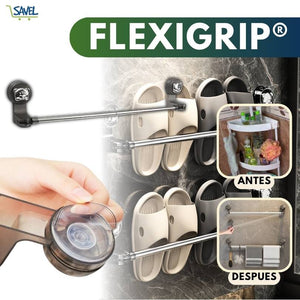  FlexiGrip®: Organiza tu espacio sin taladros ni huecos.