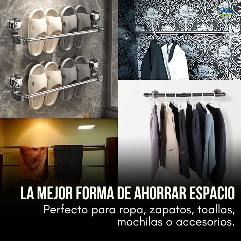  FlexiGrip®: Organiza tu espacio sin taladros ni huecos.