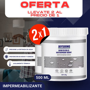 (2X1) Impermeabilizante invisible 500ML + (500ML GRATIS) brocha incluida