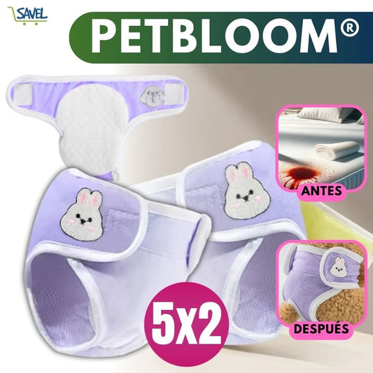 5X2 PetBloom®: Pañales reutilizables para perritas