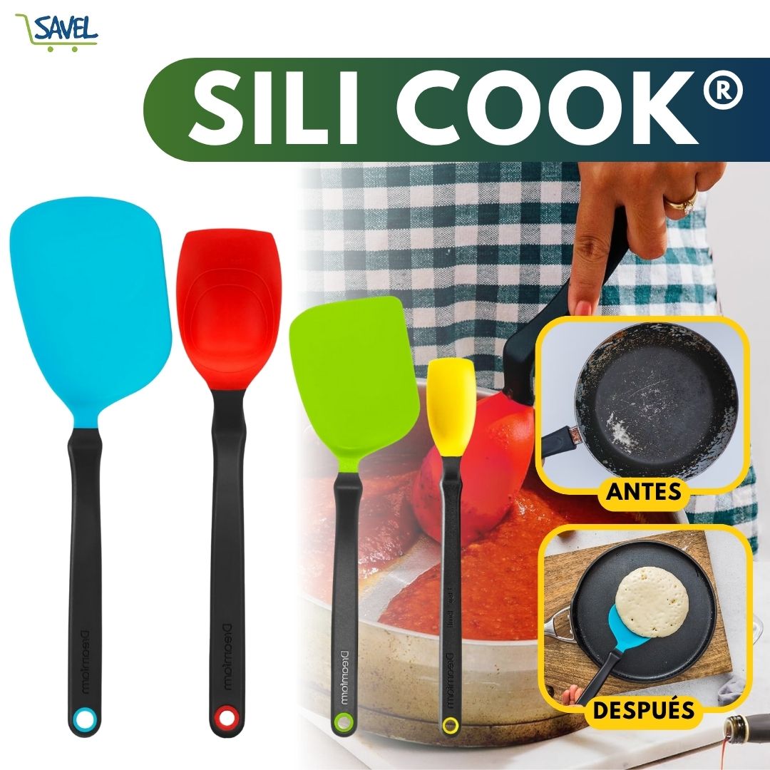 (Kit X4) Sili Cook®: Cocina de manera limpia y sin rayar tus ollas