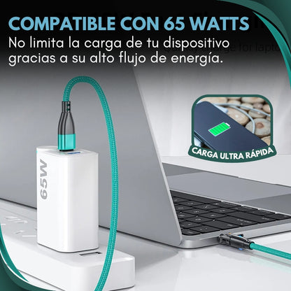 Spin Charge®: El único cable que se adapta a ti