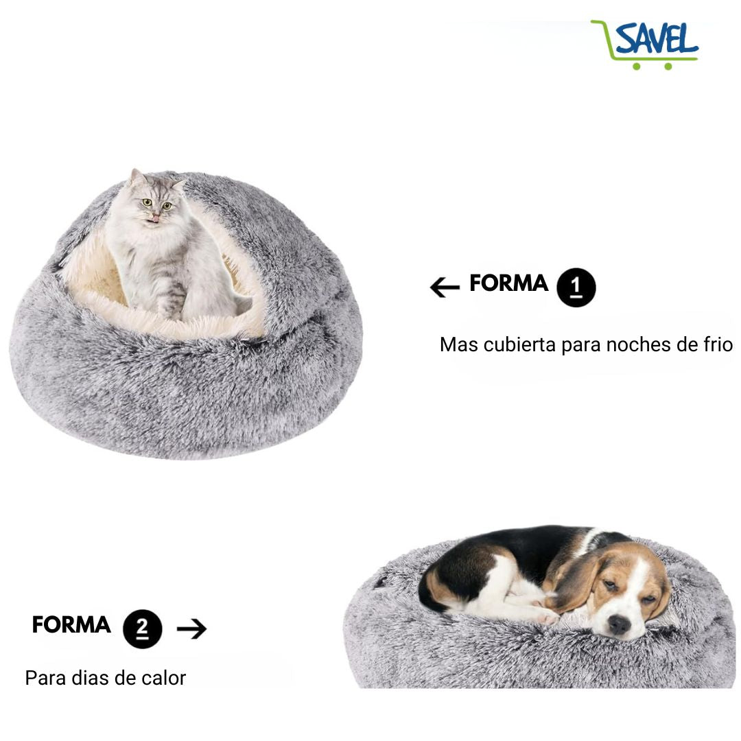 Cama Peluda Relajante Para Mascotas