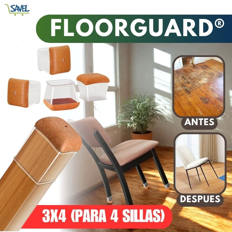 3x4 (para 4 sillas) - FloorGuard ® ¡Protege tu piso contra los rayones!