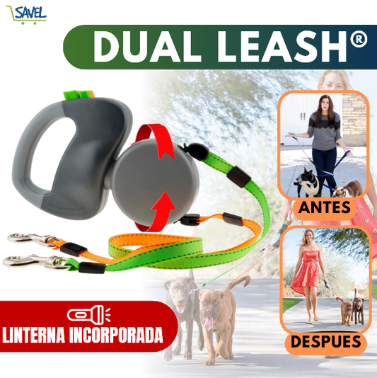Dual Leash®: Pasea a tus mascotas sin enredos en las correas